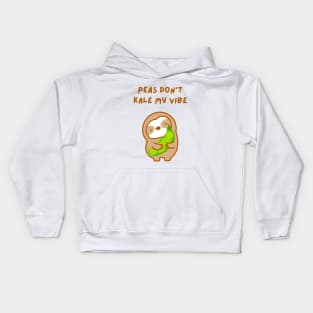 Please Don’t Kill My Vibe Peas and Kale Sloth Kids Hoodie